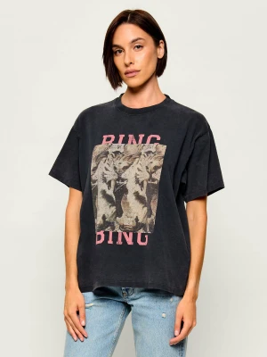 Anine Bing T-shirt Cade Tiger | Relaxed fit grafitowy