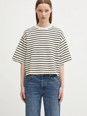 Anine Bing t-shirt myers damski kolor beżowy A.08.11431