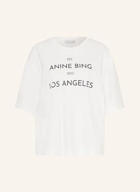 Anine Bing T-Shirt Rudy Z Rękawami 3/4 weiss