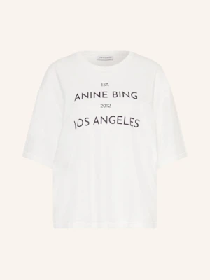 Anine Bing T-Shirt Rudy Z Rękawami 3/4 weiss