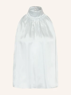 Anine Bing Top Marie Z Jedwabiem blau