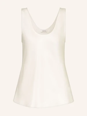 Anine Bing Top Z Jedwabiu Lea weiss