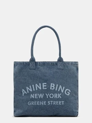 Anine Bing torebka jeansowa leo kolor niebieski A.13.11857