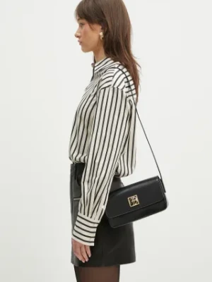 Zdjęcie produktu Anine Bing torebka skórzana Elly Crossbody Bag kolor czarny A.13.10242