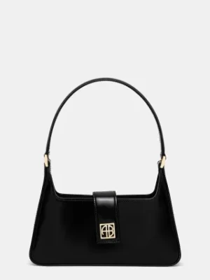 Anine Bing torebka skórzana Lou Shoulder Bag kolor czarny A.13.11445