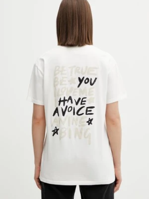 Anine Bing Walker Empowerment t-shirt bawełniany damski