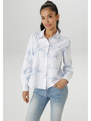 Aniston Bluzka w kolorze biało-błękitnym rozmiar: 40
