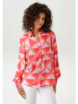 Aniston Bluzka w kolorze czerwono-pomarańczwo-jasnoróżowym rozmiar: 42
