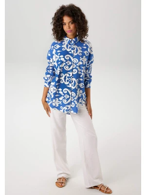 Aniston Bluzka w kolorze niebiesko-białym rozmiar: 36