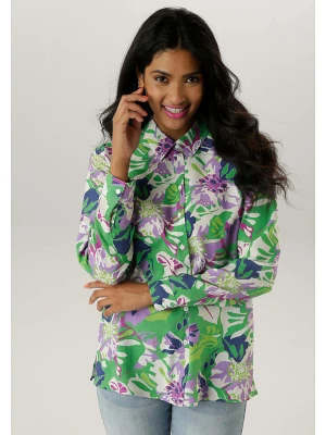 Aniston Bluzka w kolorze zielono-fioletowym rozmiar: 38