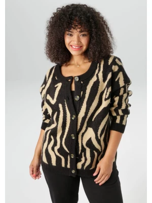 Aniston Kardigan w kolorze czarno-beżowym rozmiar: 54