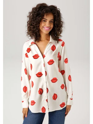 Aniston Koszula w kolorze biało-czerwonym rozmiar: 44