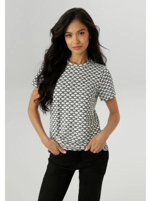 Aniston Koszulka w kolorze antracytowo-białym rozmiar: 40