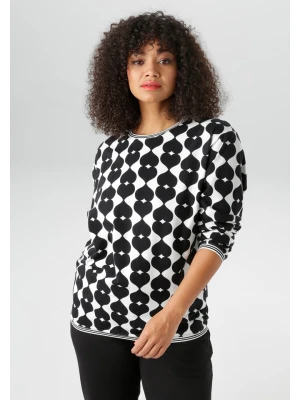 Aniston Koszulka w kolorze biało-czarnym rozmiar: 54
