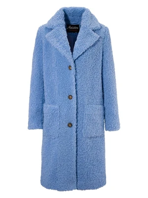 Aniston Płaszcz pluszowy w kolorze błękitnym rozmiar: 34