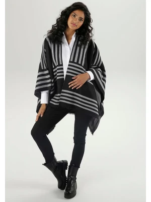 Aniston Ponczo w kolorze czarno-szarym rozmiar: 34-38