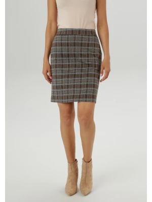 Aniston Spódnica w kolorze ciemnobrązowo-białym rozmiar: 42