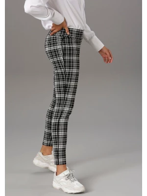 Aniston Spodnie w kolorze czarno-białym rozmiar: 34
