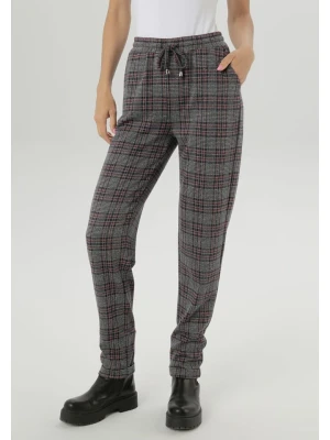 Aniston Spodnie w kolorze czarno-czerwonym rozmiar: 38