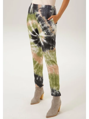 Aniston Spodnie w kolorze granatowo-oliwkowym rozmiar: 40