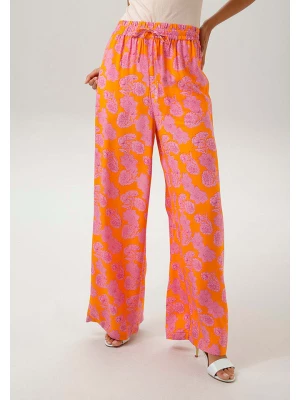 Aniston Spodnie w kolorze pomarańczowo-różowym rozmiar: 40