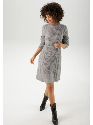 Aniston Sukienka dzianinowa w kolorze jasnoszarym rozmiar: 46