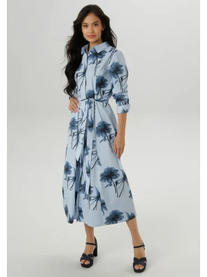 Aniston Sukienka w kolorze błękitno-granatowym rozmiar: 42
