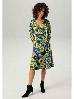 Aniston Sukienka w kolorze błękitno-żółtym rozmiar: 40