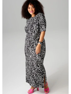 Aniston Sukienka w kolorze czarno-białym rozmiar: 52