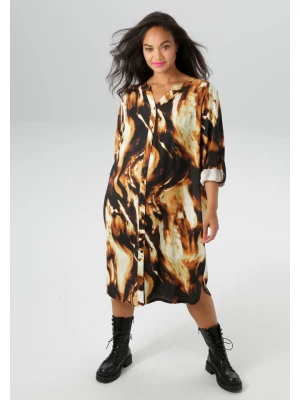 Aniston Sukienka w kolorze czarno-jasnobrązowym rozmiar: 48