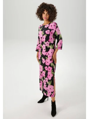 Aniston Sukienka w kolorze czarno-różowym rozmiar: 44