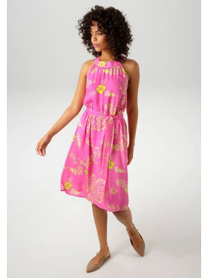 Aniston Sukienka w kolorze jasnoróżowo-żółtym rozmiar: 44