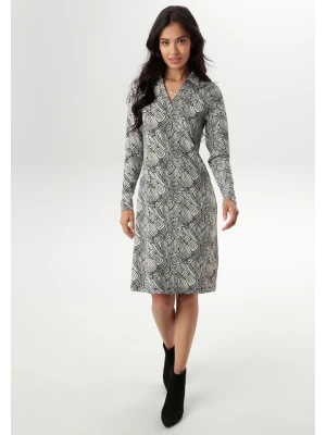 Aniston Sukienka w kolorze kremowo-czarnym rozmiar: 36
