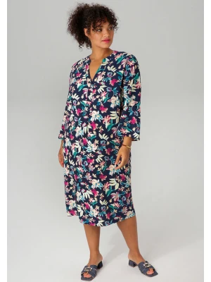 Aniston Sukienka w kolorze kremowo-różowo-granatowym rozmiar: 46
