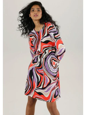Aniston Sukienka w kolorze lawendowo-czerwono-czarnym rozmiar: 38