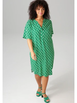 Aniston Sukienka w kolorze zielono-białym rozmiar: 48