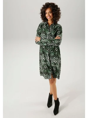 Aniston Sukienka w kolorze zielono-czarnym rozmiar: 42