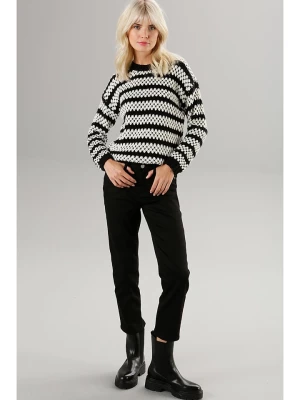 Aniston Sweter w kolorze czarno-białym rozmiar: 44