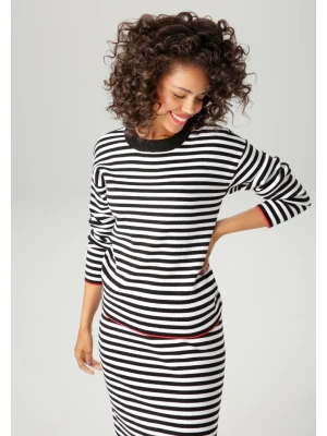 Aniston Sweter w kolorze czarno-białym rozmiar: 36