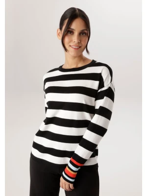 Aniston Sweter w kolorze czarno-białym rozmiar: 42