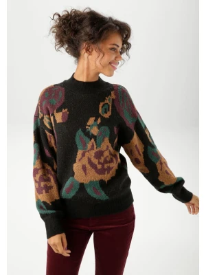 Aniston Sweter w kolorze czarno-jasnobrązowym rozmiar: 40