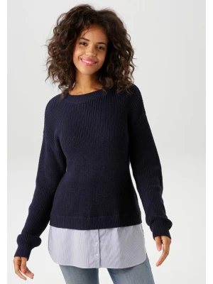 Aniston Sweter w kolorze granatowym rozmiar: 42
