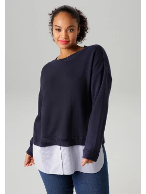 Aniston Sweter w kolorze granatowym rozmiar: 48