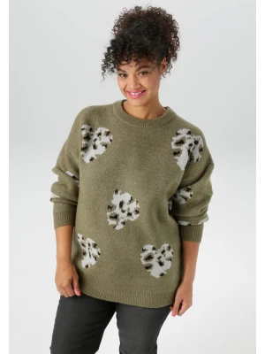 Aniston Sweter w kolorze khaki rozmiar: 44