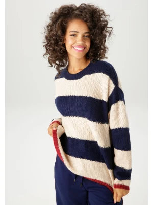 Aniston Sweter w kolorze niebiesko-beżowym rozmiar: 34