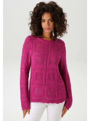 Aniston Sweter w kolorze różowym rozmiar: 40