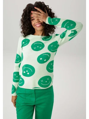 Aniston Sweter w kolorze zielonym rozmiar: 40