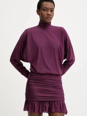 Aniye By sukienka kolor fioletowy mini dopasowana 181424