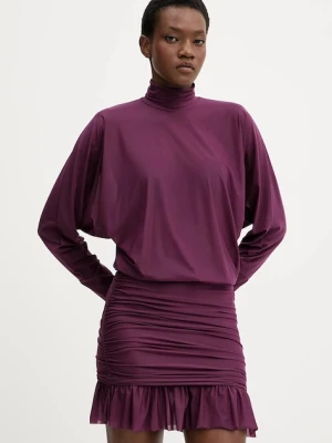 Aniye By sukienka kolor fioletowy mini dopasowana 181424
