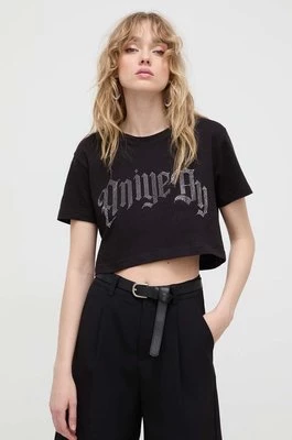 Aniye By t-shirt bawełniany damski kolor czarny